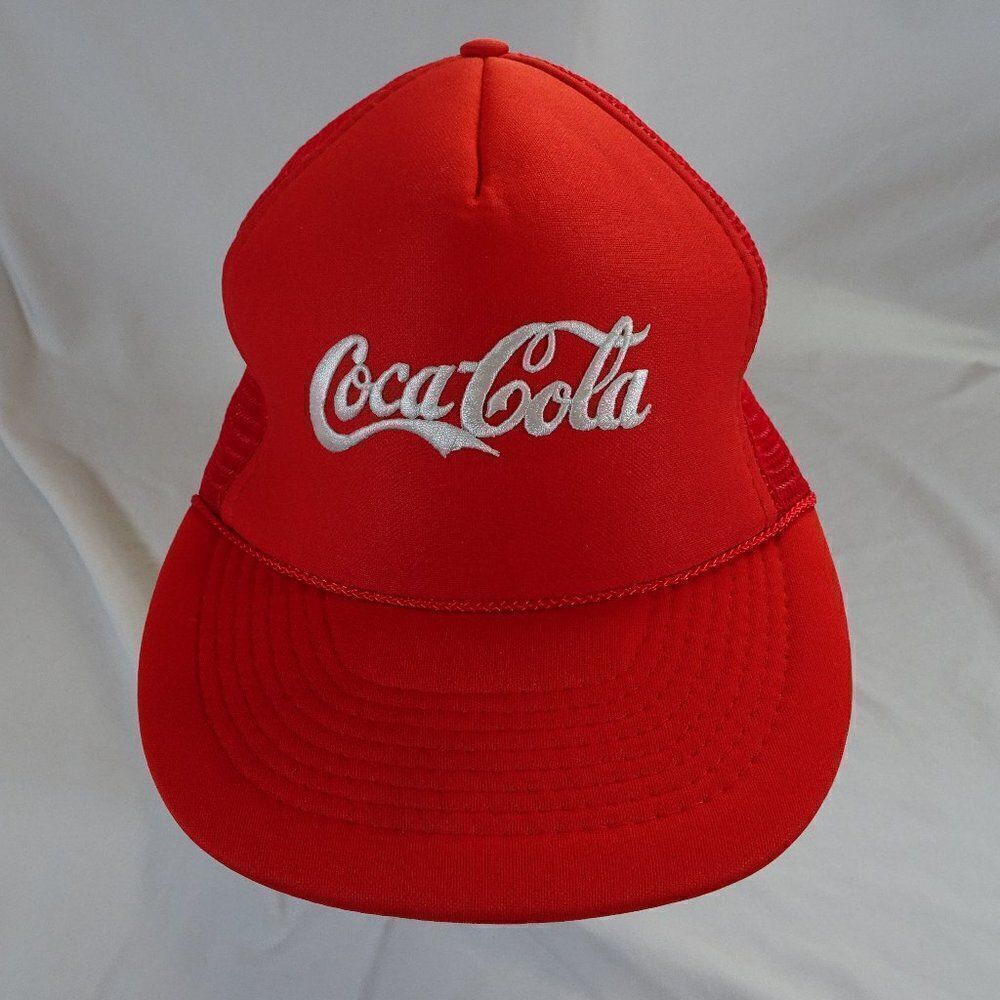 Vintage 90s Otto Coca Cola Adjustable Trucker Cap Hat